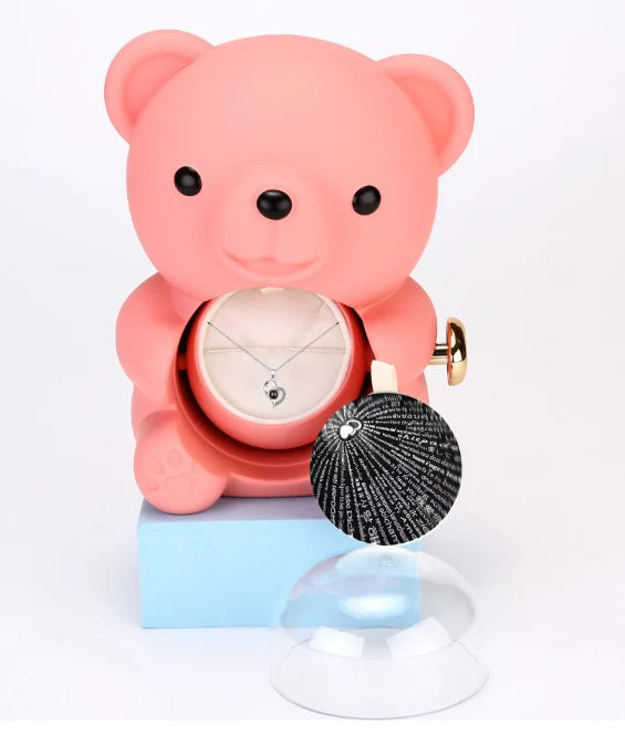Valentine Teddy Bear Ring Box Gift | Romantic Surprise for Girlfriend