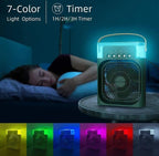Portable Mini AC Cooler with Mist & LED Light