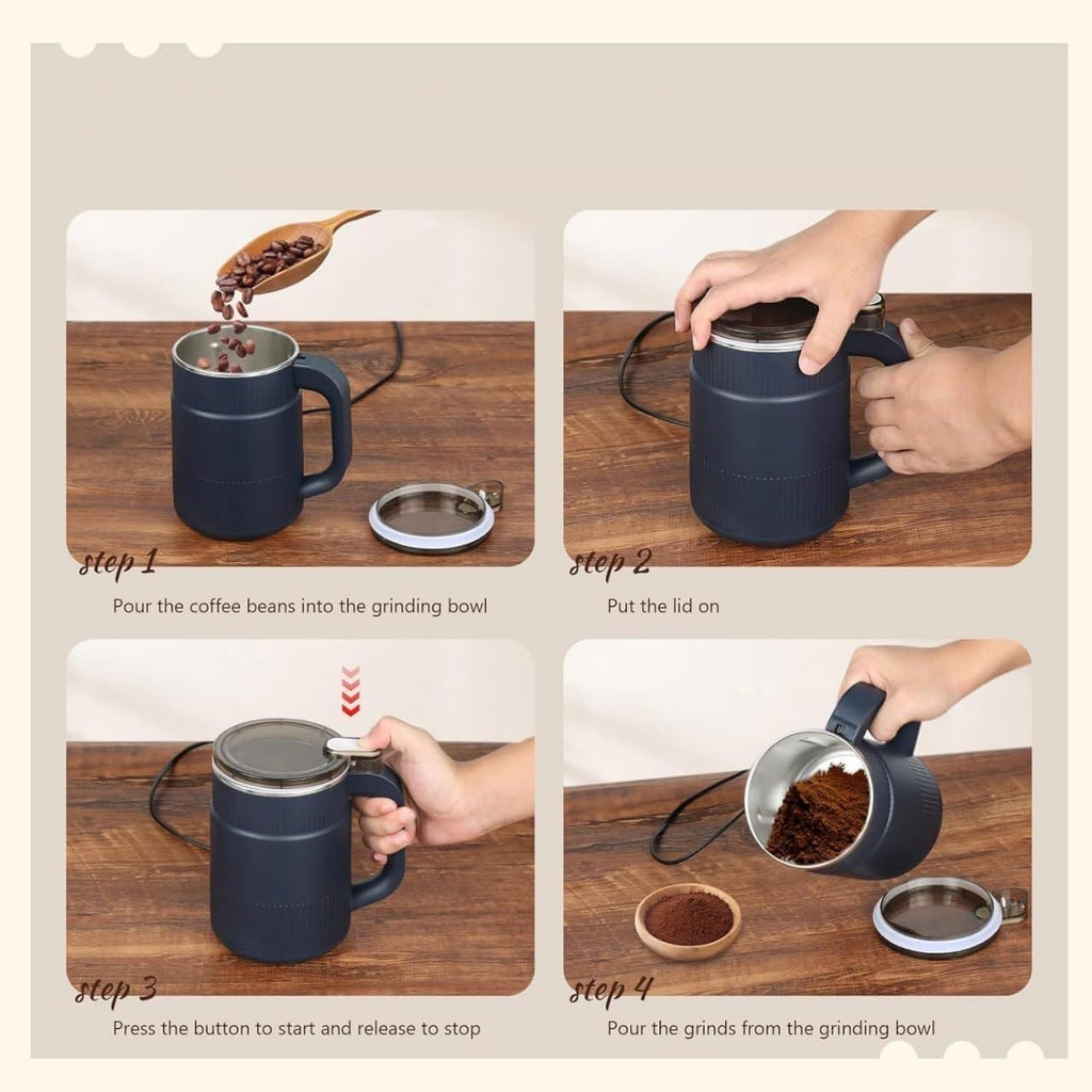 Electric Spice & Coffee Grinder for Kitchen – Stainless Steel Masala Grinder Machine