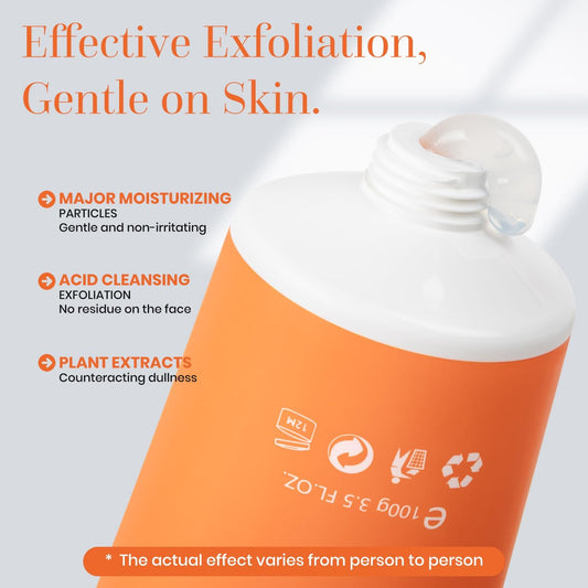 Orange Exfoliating Scrub for Face & Body – Deep Cleansing Brightening Exfoliator
