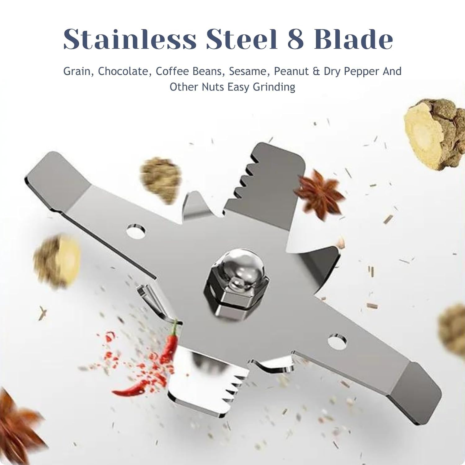 Electric Spice & Coffee Grinder for Kitchen – Stainless Steel Masala Grinder Machine