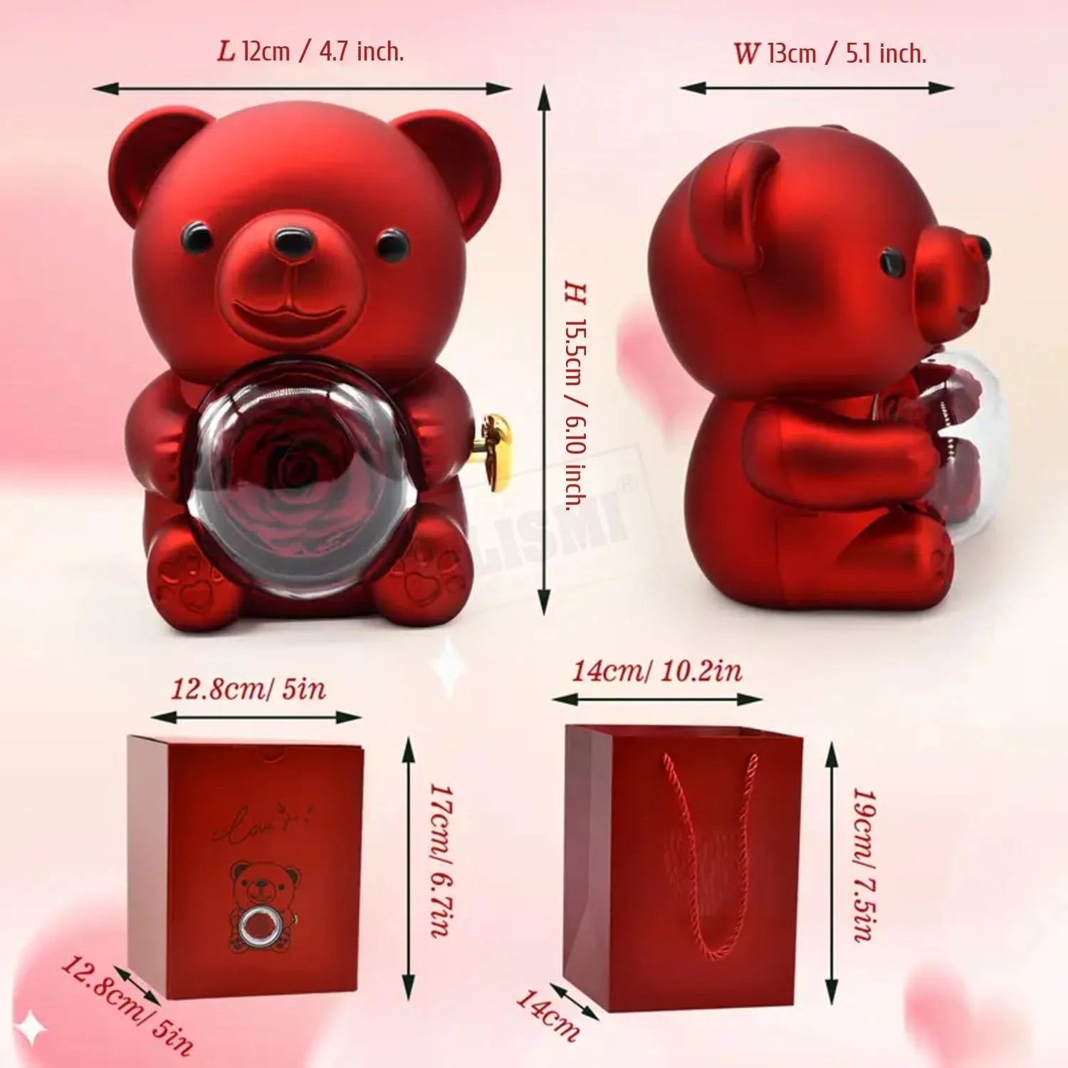 Valentine Teddy Bear Ring Box Gift | Romantic Surprise for Girlfriend