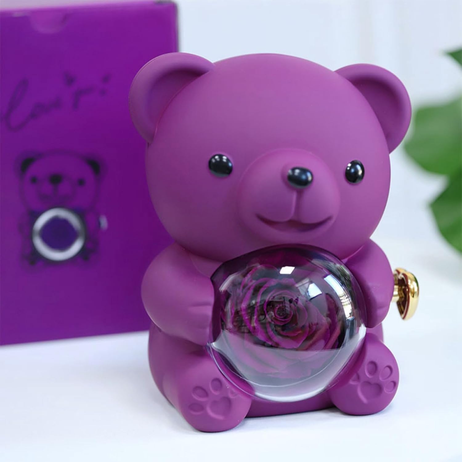 Valentine Teddy Bear Ring Box Gift | Romantic Surprise for Girlfriend