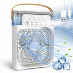 Portable Mini AC Cooler with Mist & LED Light