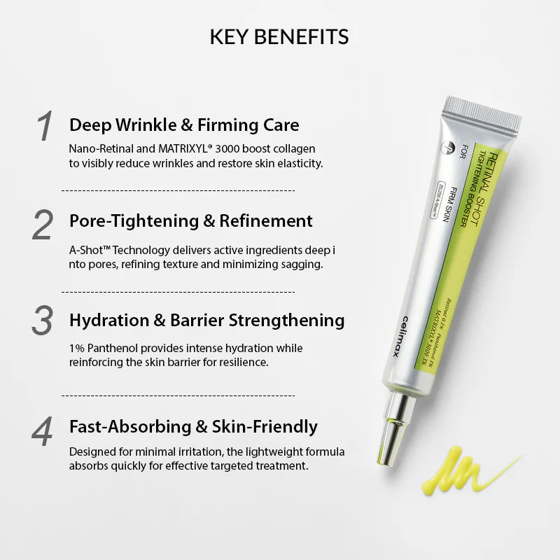 The Vita-A Retinal Shot Tightening Booster – Anti-Aging Retinal Serum with 0.1% Retinal, Matrixyl & Niacinamide (15 ml)