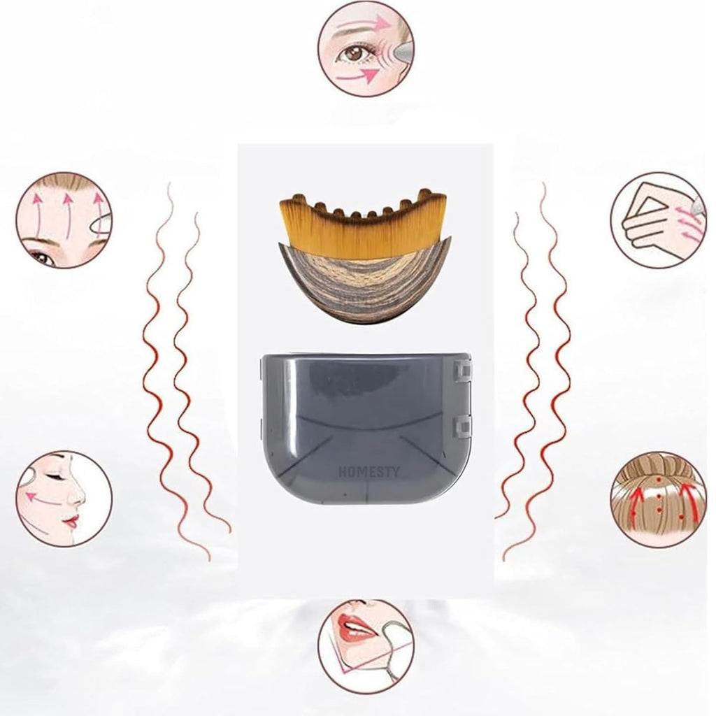 Lymphatic Facial Brush – Deep Cleansing, Contour & Glow | Best Facial Sculpting Tool