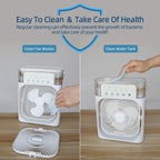 Portable Mini AC Cooler with Mist & LED Light