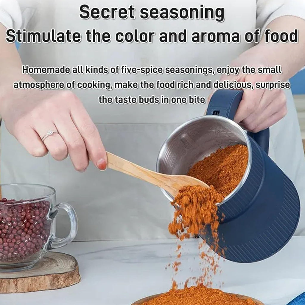 Electric Spice & Coffee Grinder for Kitchen – Stainless Steel Masala Grinder Machine