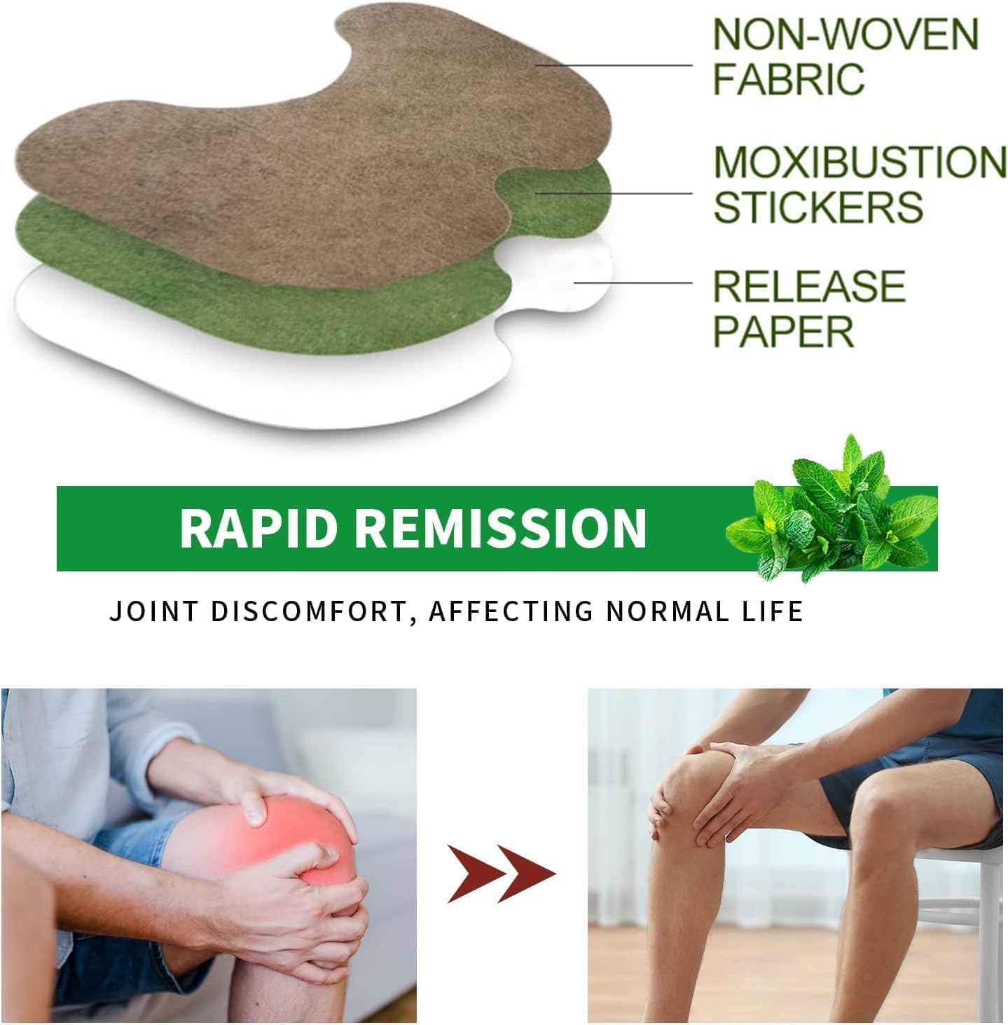 Herbal Knee Patches- Pain Relief Knee Pads (PACK OF 10)
