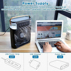 Portable Mini AC Cooler with Mist & LED Light