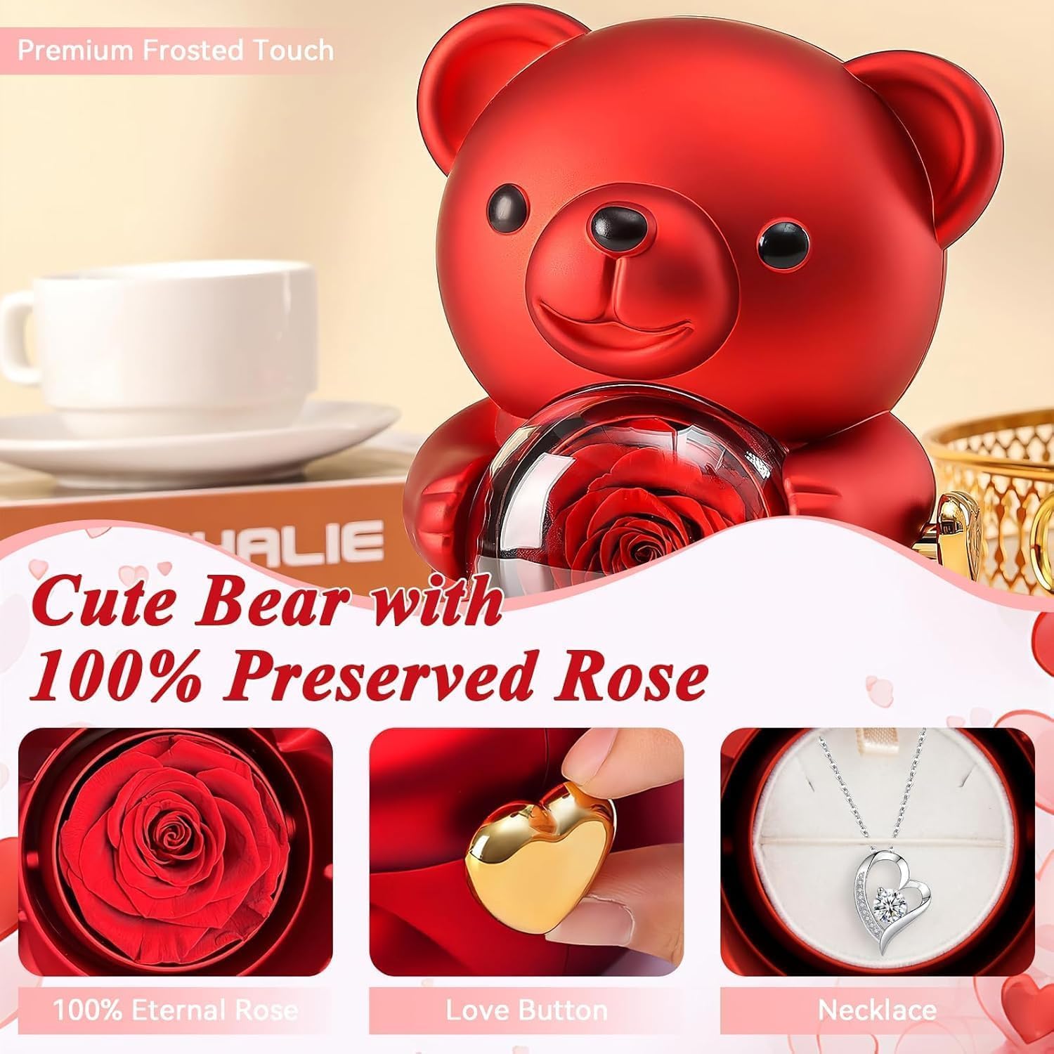 Valentine Teddy Bear Ring Box Gift | Romantic Surprise for Girlfriend