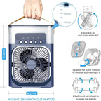 Portable Mini AC Cooler with Mist & LED Light