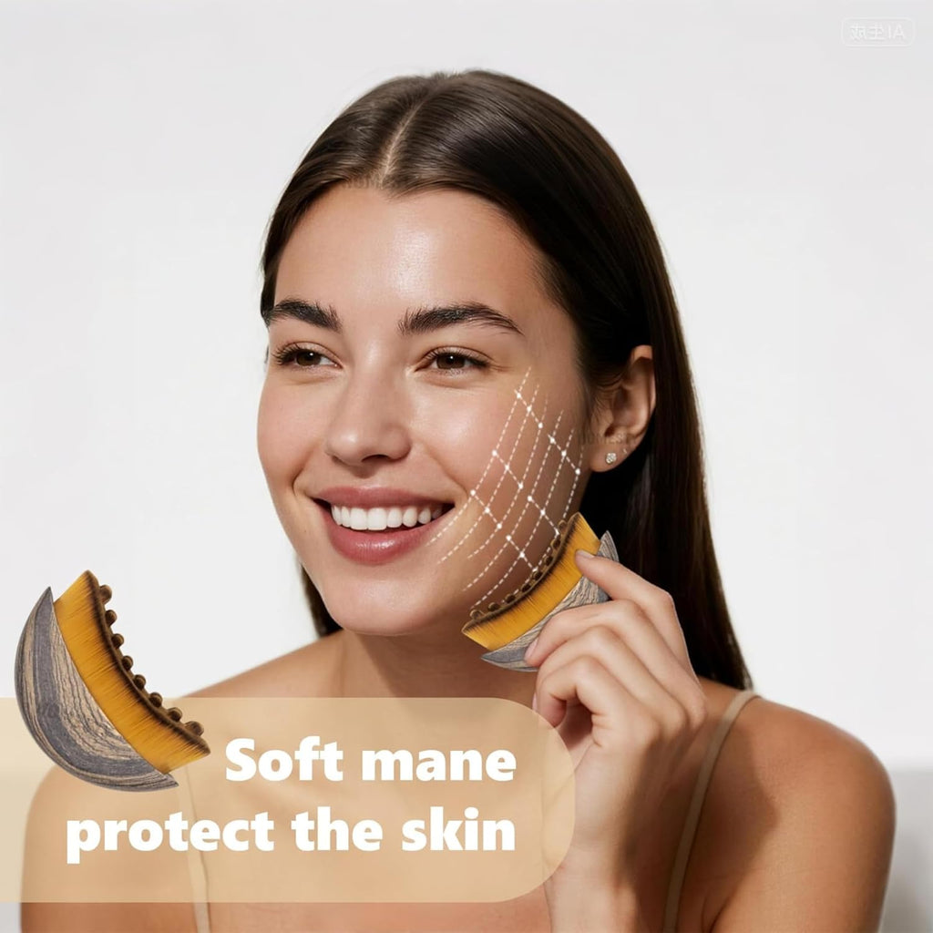 Lymphatic Facial Brush – Deep Cleansing, Contour & Glow | Best Facial Sculpting Tool