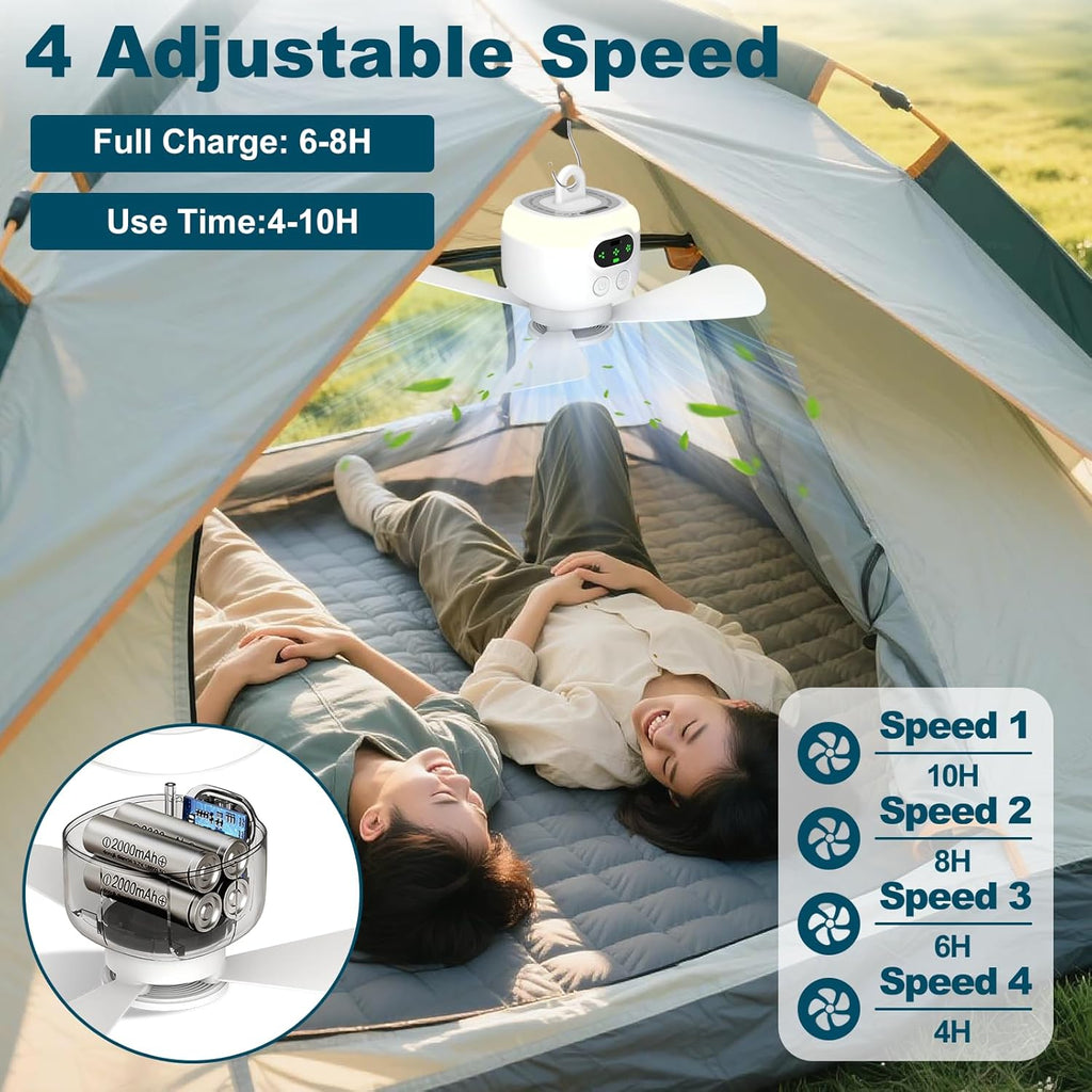 Rechargeable Portable Mini Fan with Remote Control | Foldable Cooling Fan for Home, Office & Travel