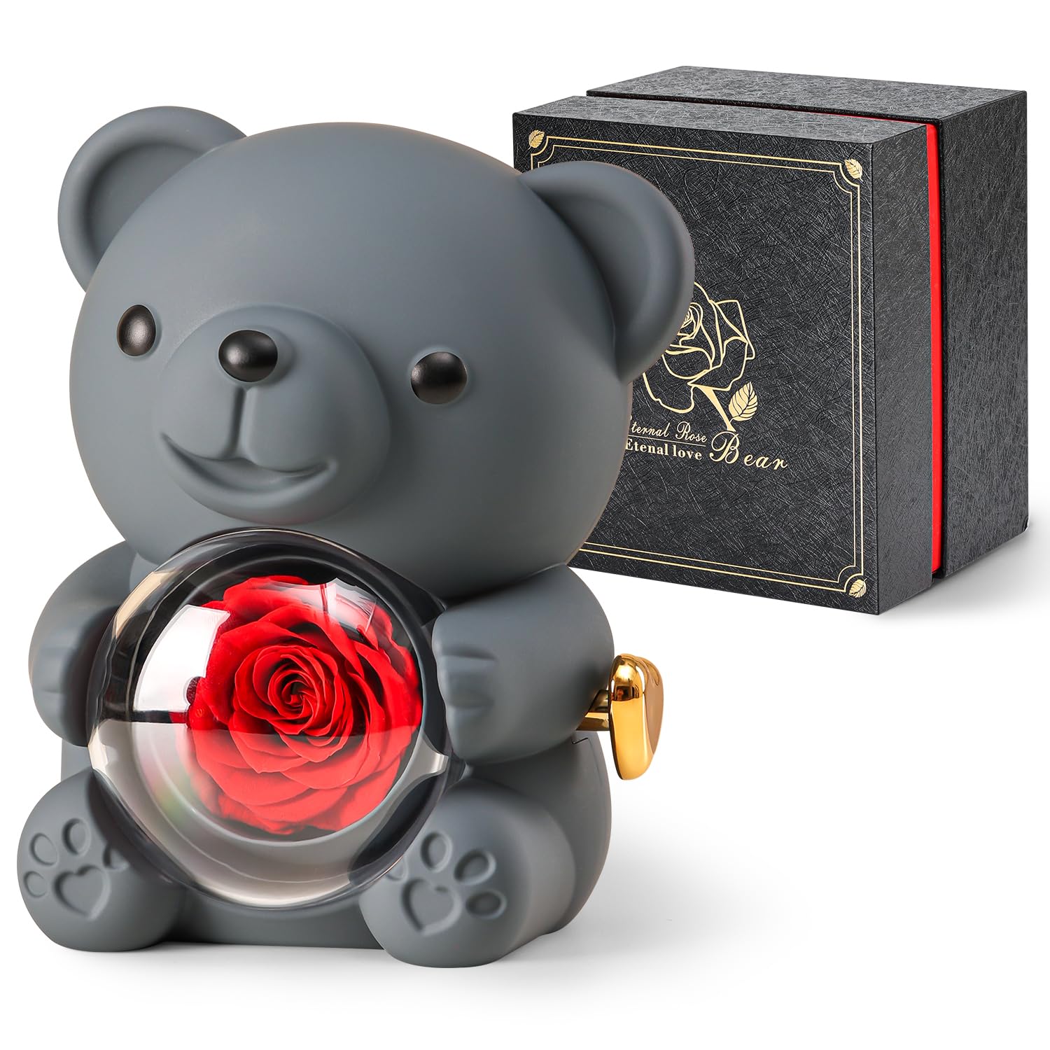 Valentine Teddy Bear Ring Box Gift | Romantic Surprise for Girlfriend