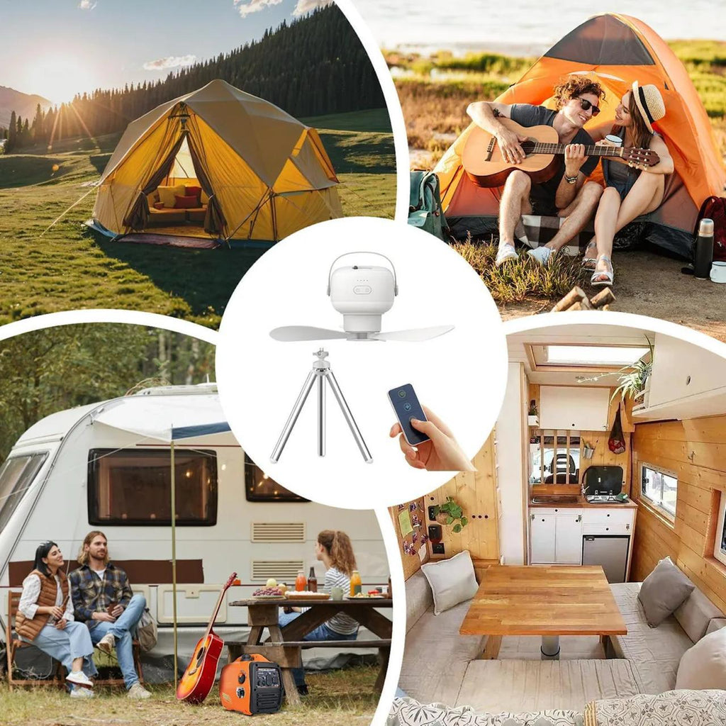 Rechargeable Portable Mini Fan with Remote Control | Foldable Cooling Fan for Home, Office & Travel