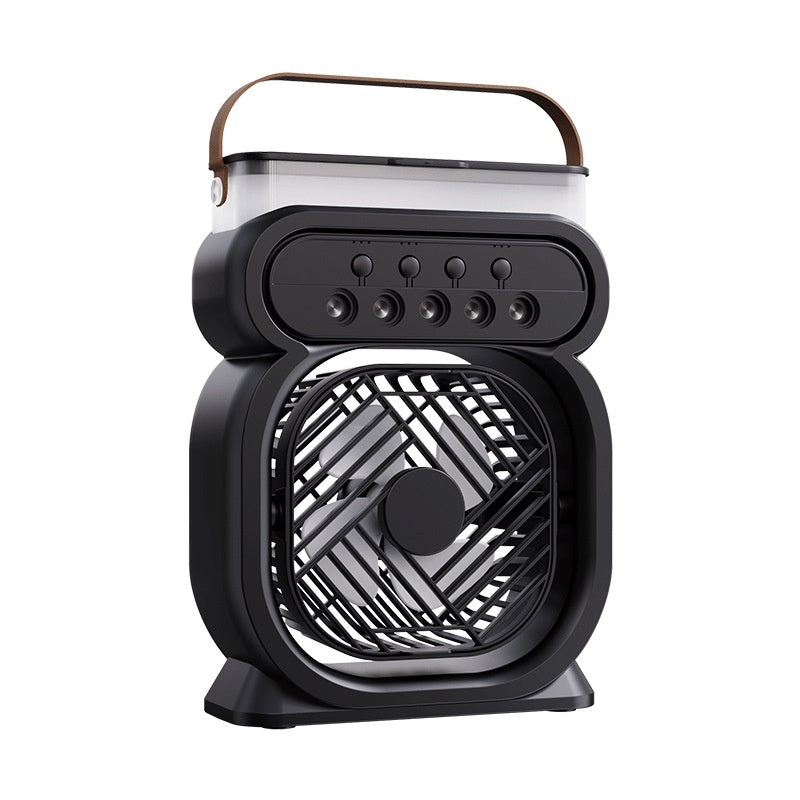 Portable Mini AC Cooler with Mist & LED Light