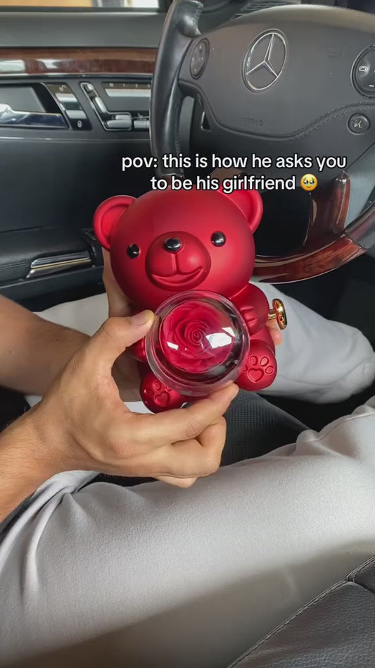 Valentine Teddy Bear Ring Box Gift | Romantic Surprise for Girlfriend